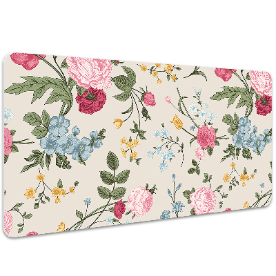 Desk pad Colorful flowers