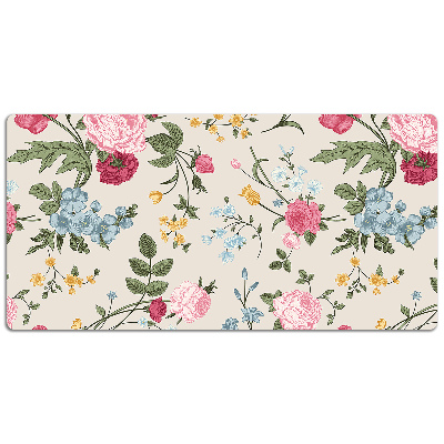 Desk pad Colorful flowers