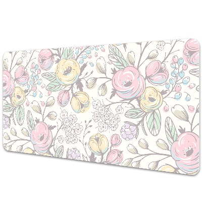 Desk pad Colorful flowers