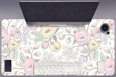 Desk pad Colorful flowers