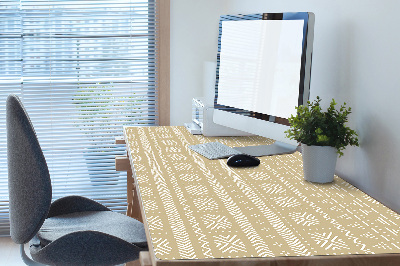 Large desk mat table protector yellow shape