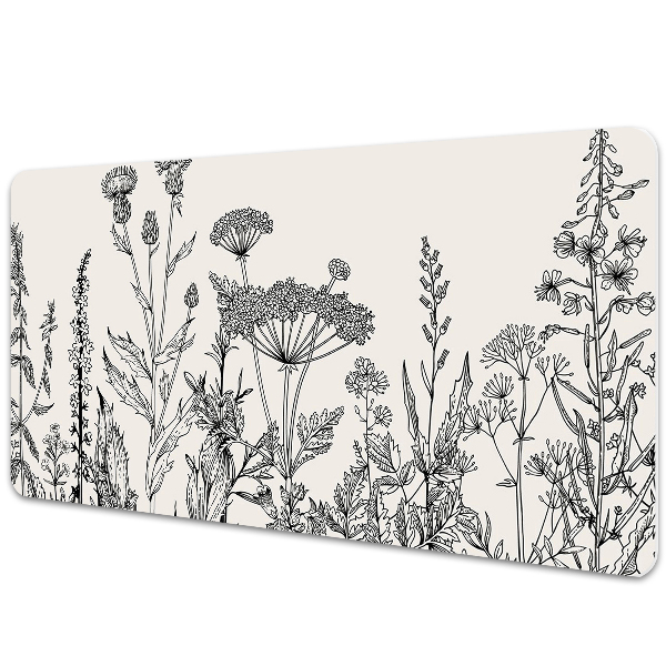 Large desk mat for children A field meadow