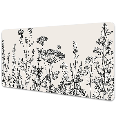 Large desk mat for children A field meadow