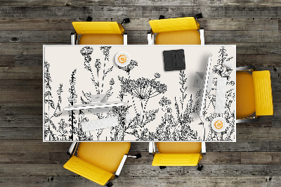 Large desk mat for children A field meadow