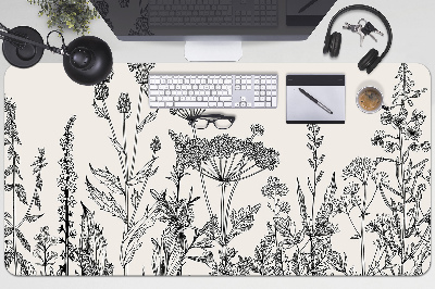 Large desk mat for children A field meadow