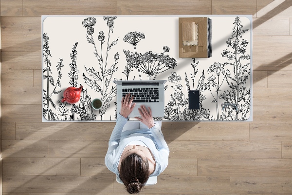 Large desk mat for children A field meadow