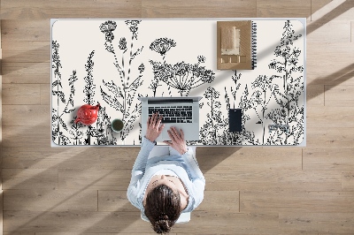 Large desk mat for children A field meadow