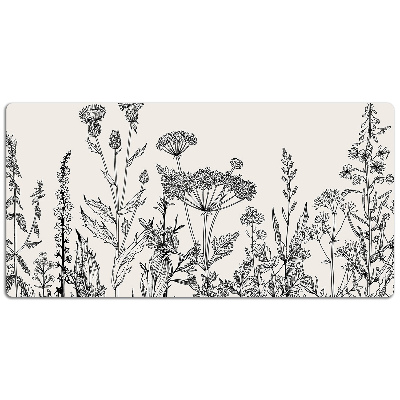 Large desk mat for children A field meadow