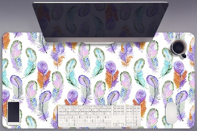 Desk pad colored Feathers