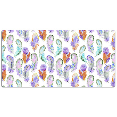 Desk pad colored Feathers