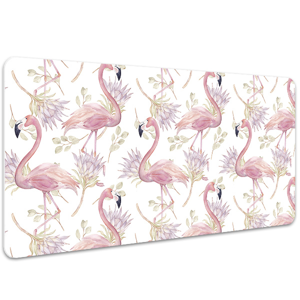 Large desk mat for children Flamingos