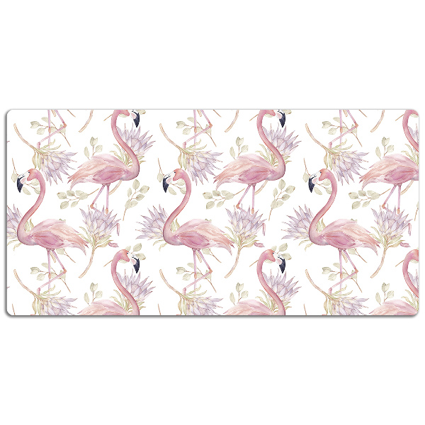 Large desk mat for children Flamingos
