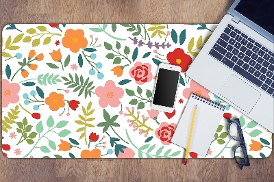 Full desk protector Picture with flowers