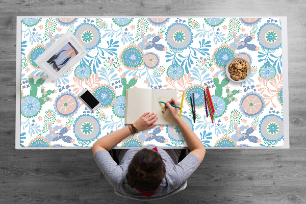 Full desk mat vintage flowers