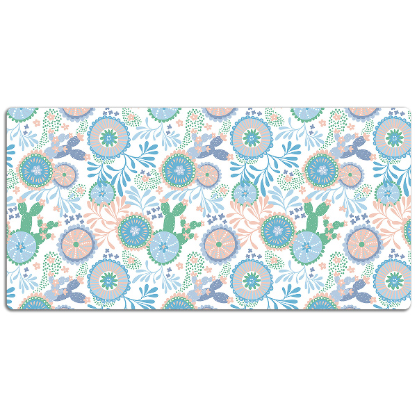 Full desk mat vintage flowers