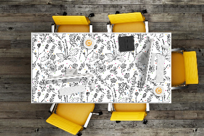 Desk pad Flowers and dots