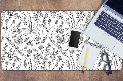 Desk pad Flowers and dots