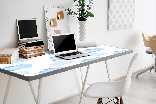 Large desk mat for children clouds