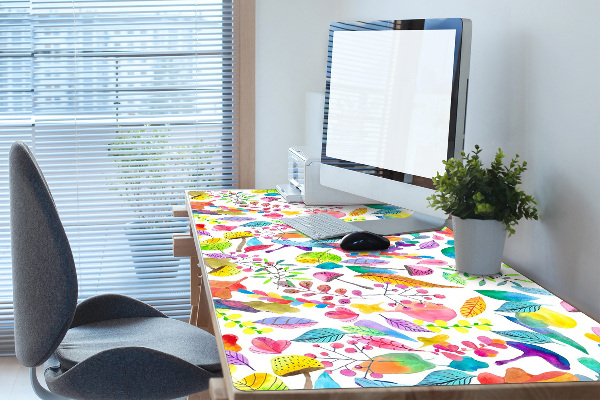 Large desk mat for children Mushrooms