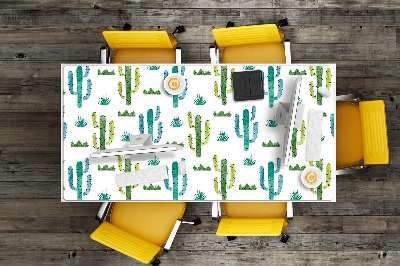 Full desk protector painted Cactus