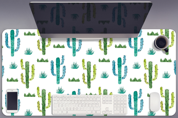 Full desk protector painted Cactus