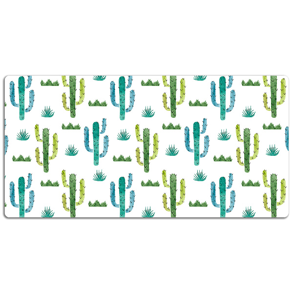 Full desk protector painted Cactus