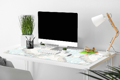 Full desk protector Pastel flowers