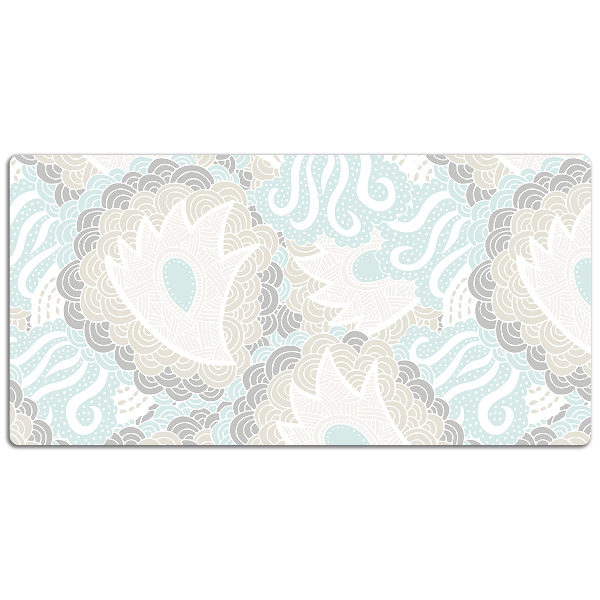 Full desk protector Pastel flowers