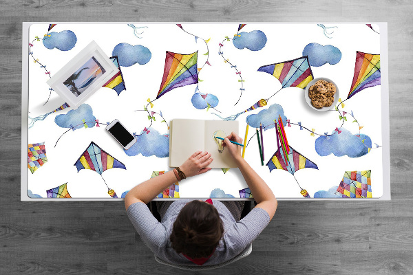 Full desk mat kites Clouds