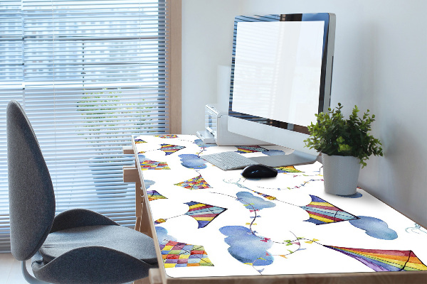Full desk mat kites Clouds