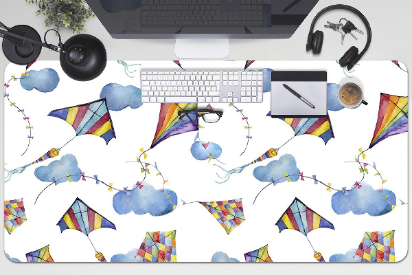 Full desk mat kites Clouds