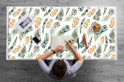Large desk mat table protector Ethnic pattern