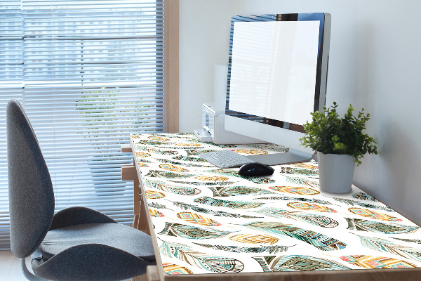Large desk mat table protector Ethnic pattern