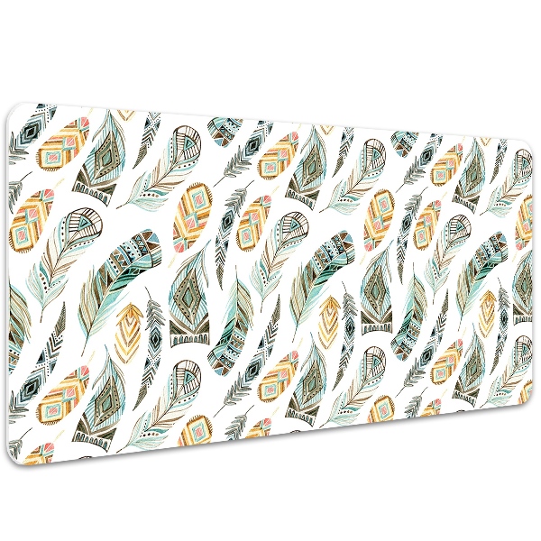Large desk mat table protector Ethnic pattern