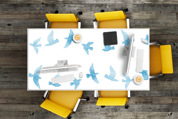 Large desk mat for children swallows