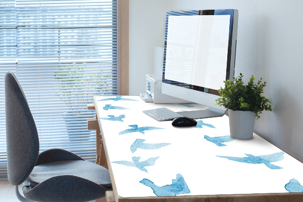 Large desk mat for children swallows