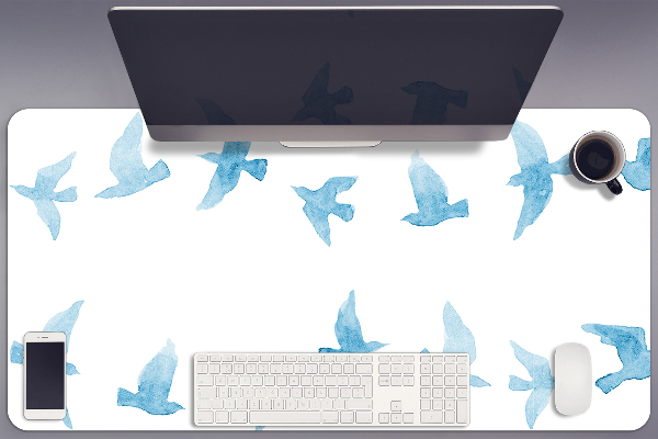 Large desk mat for children swallows