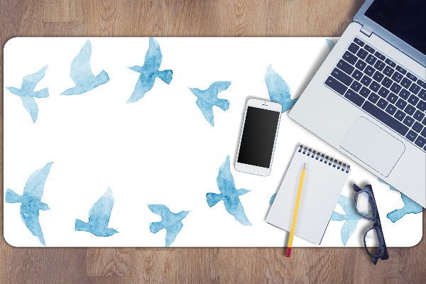 Large desk mat for children swallows