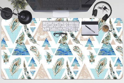 Full desk protector Triangles and Feathers