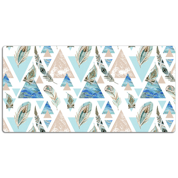 Full desk protector Triangles and Feathers