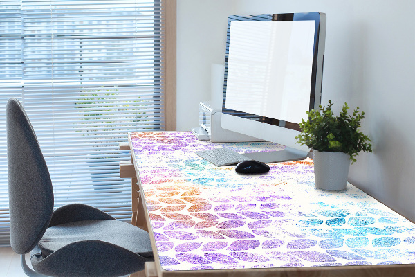 Full desk mat leaf brocade