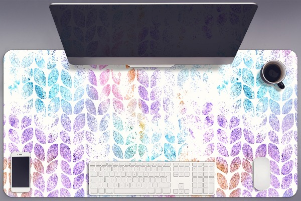 Full desk mat leaf brocade