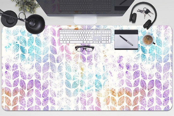Full desk mat leaf brocade