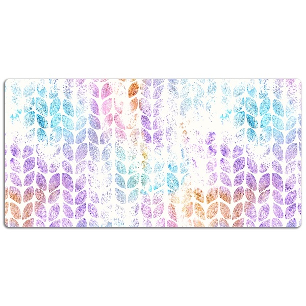 Full desk mat leaf brocade