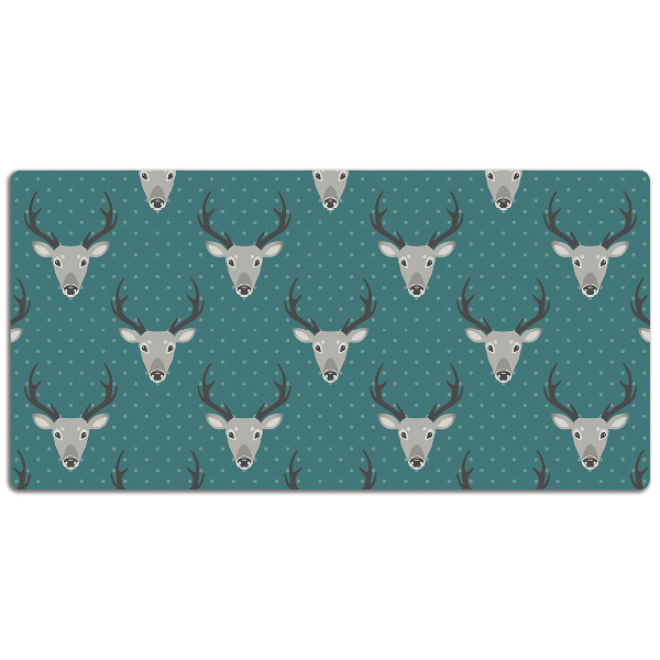 Large desk mat for children gray deer