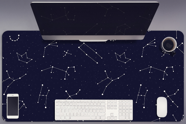 Large desk pad PVC protector Constellation