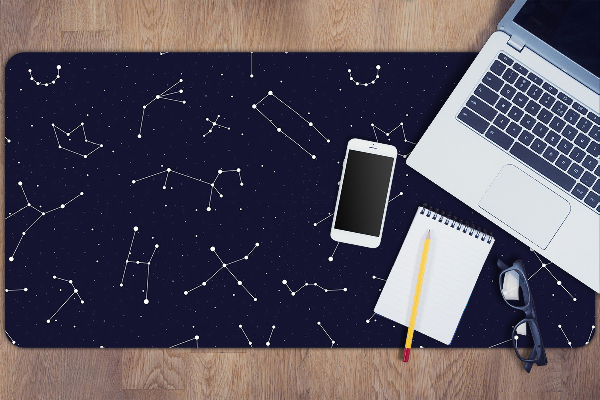Large desk pad PVC protector Constellation