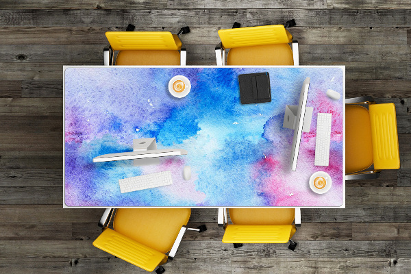 Desk mat abstract clouds