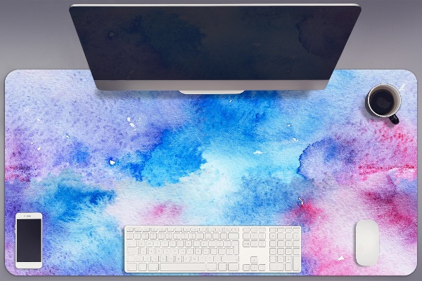 Desk mat abstract clouds