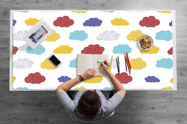 Desk pad colorful clouds